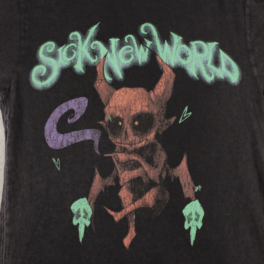 Sick New World 2023 Festival T-Shirt Mens Medium Black System of a Down Korn Tee